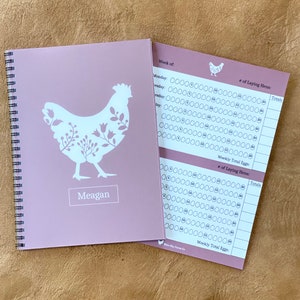 Custom Name Chicken Business Expense Chicken Farm Journal Homestead Farmer Chicken Egg Backyard Chicken Mom Book Gift for Her Birthday Gift