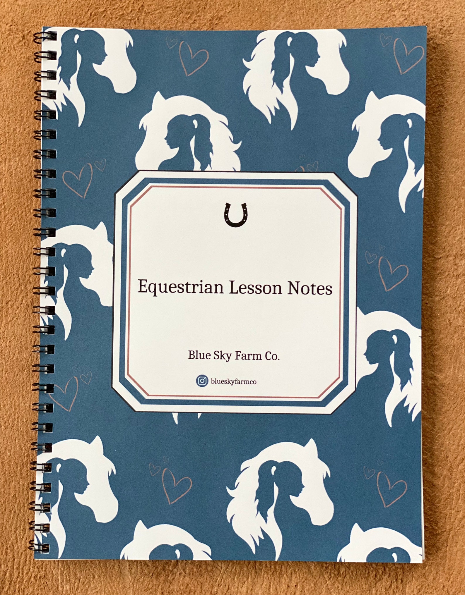 Personalized Horse Lesson Note Journal Equestrian Journal Horse
