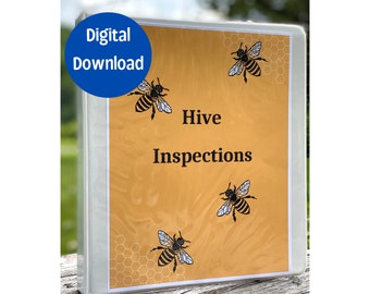 Easy Beekeeping Hive Inspections Honeybee Printable Beginner Beekeeper Simple Guide Beekeeping Maintenance Bee Hive Honey Comb Basic Apiary