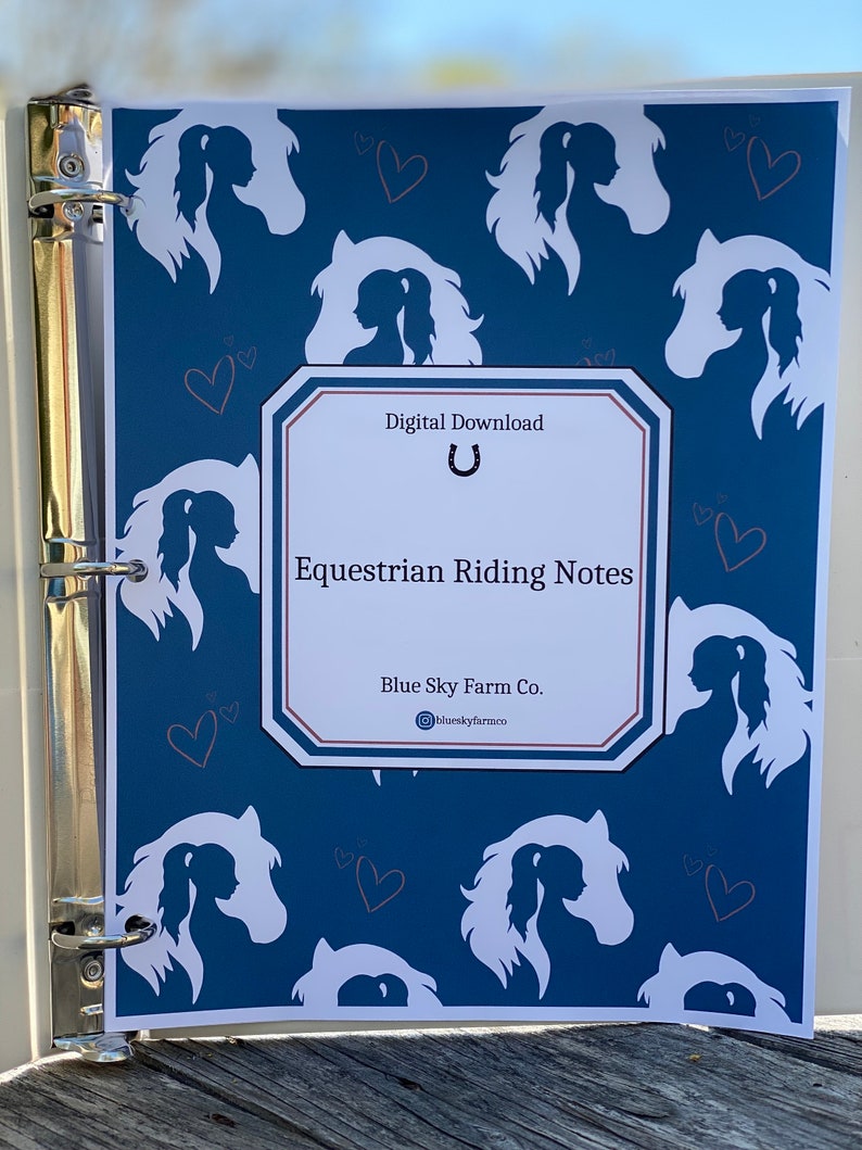 Horse Riding Journal Gift for Teenage Girl Horse Notebook Simple