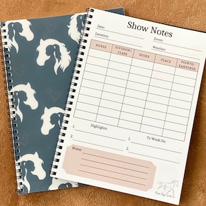 Horse Show Gift Equestrian Show Journal Horse Competition Log Equestrian Gift Horse Riding Journal Youth Horse Show Gift Horse Pink Gift