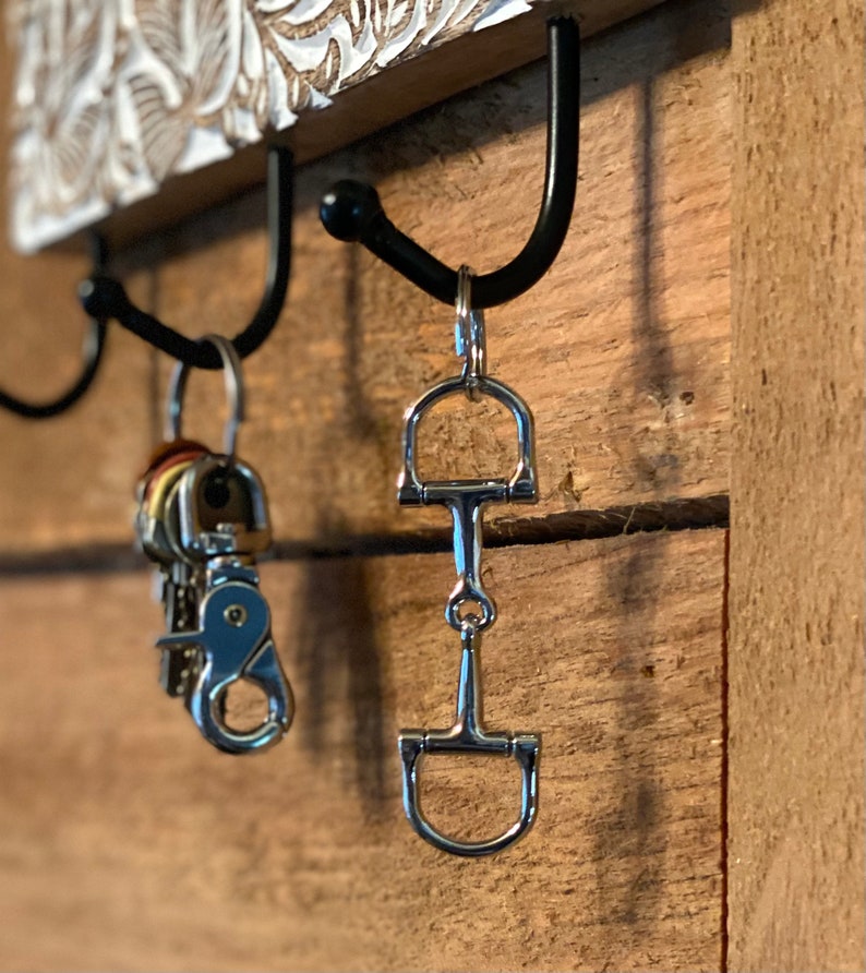 Horse Keychain Snaffle Bit Equestrian Keychain Gift Horse Bit Etsy