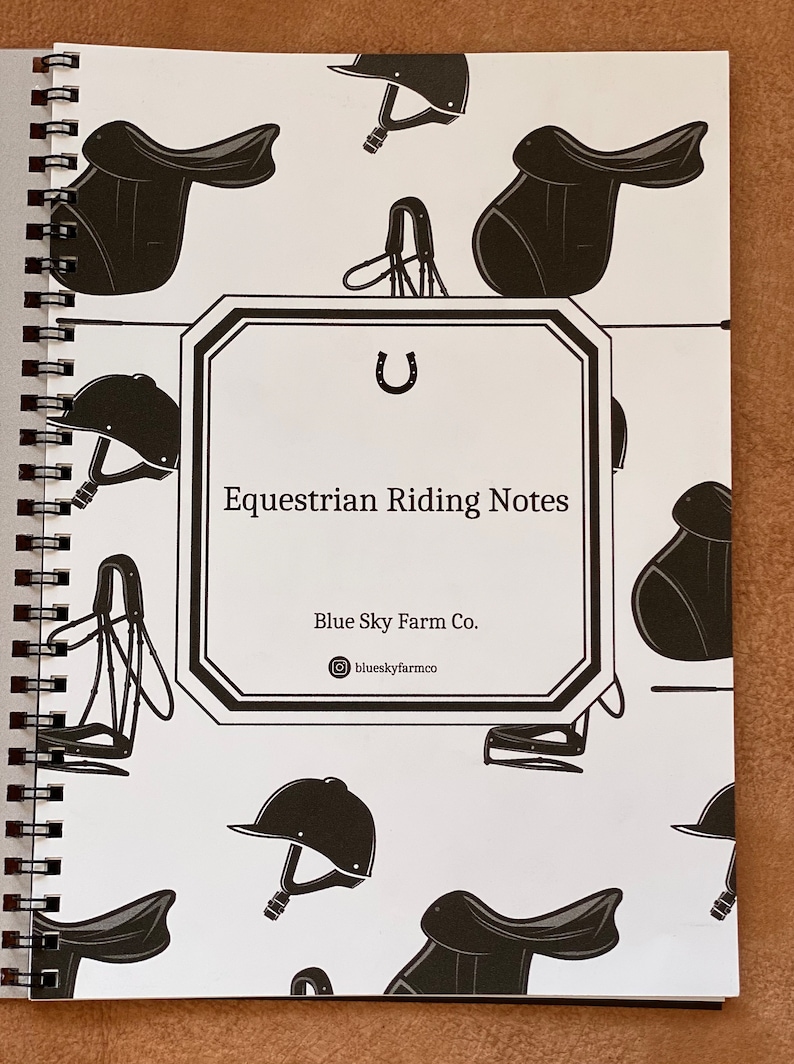 Equestrian Riding Journal Horse Training Log Barn Gift for Etsy