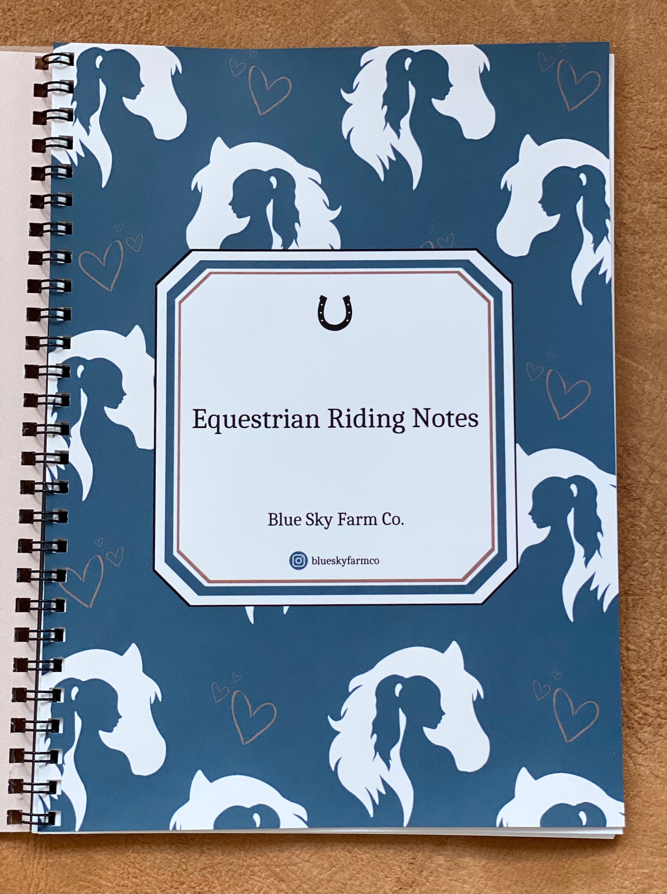 Personalized Journal Youth Horse Rider Training Log Custom Equestrian ...