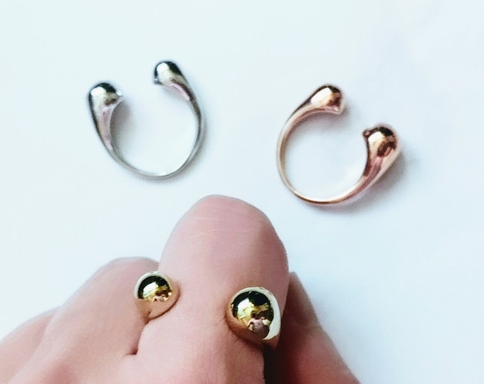 Cute Ball Ring, Open ring, Bubble Ring
