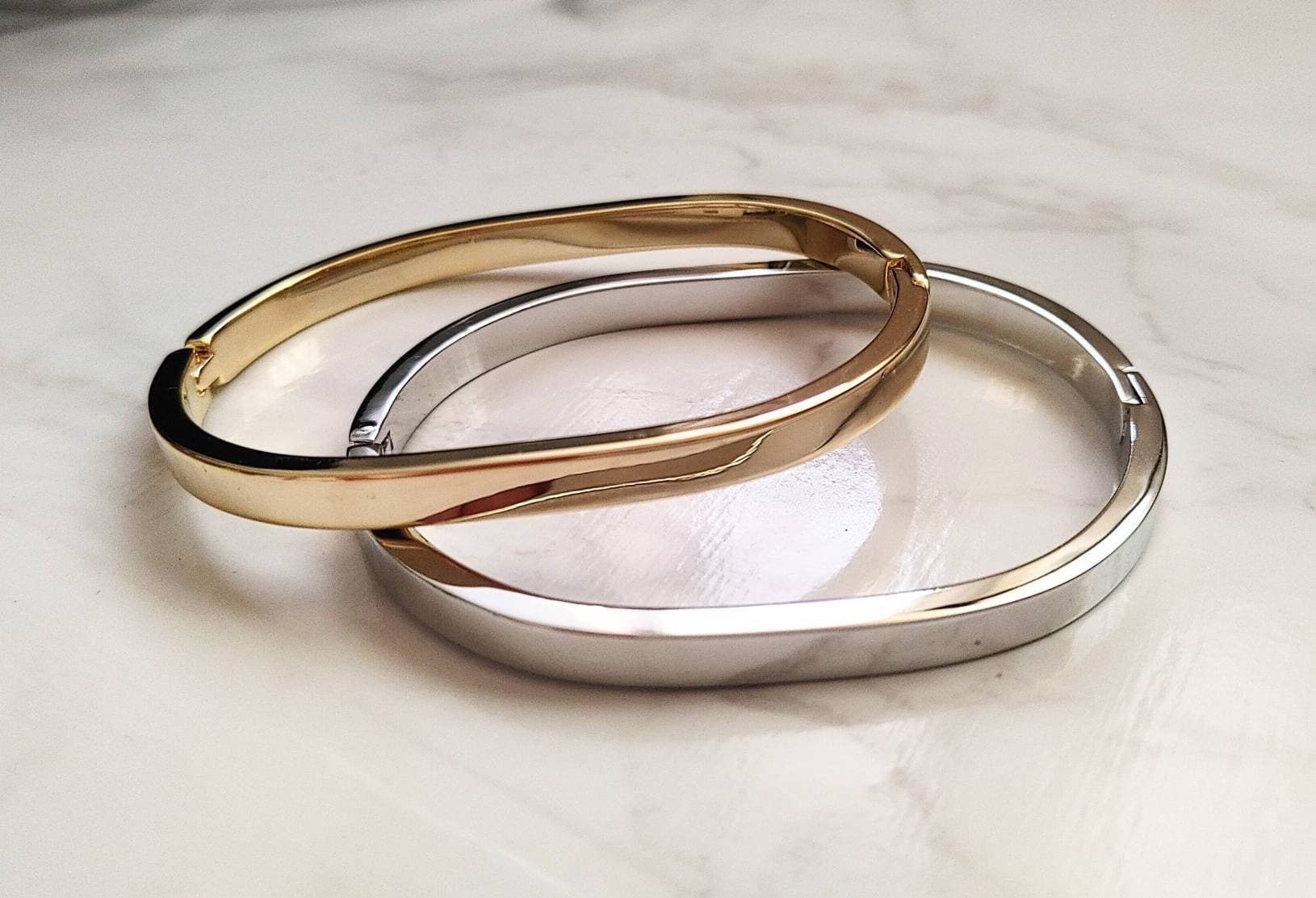 6mm Gold Bangle Bracelet | Classy Women Collection