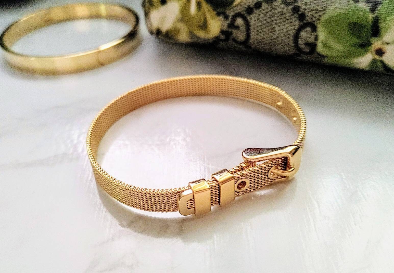 Double Gold Cuff Bracelet, Minimalist Bracelet, Stacked bracelet, Simple Gold  Bracelet, Skinny Bracelet, Everyday Bracelet