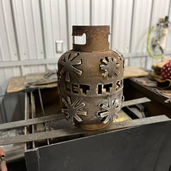 Propane Tank Sculpture Etsy