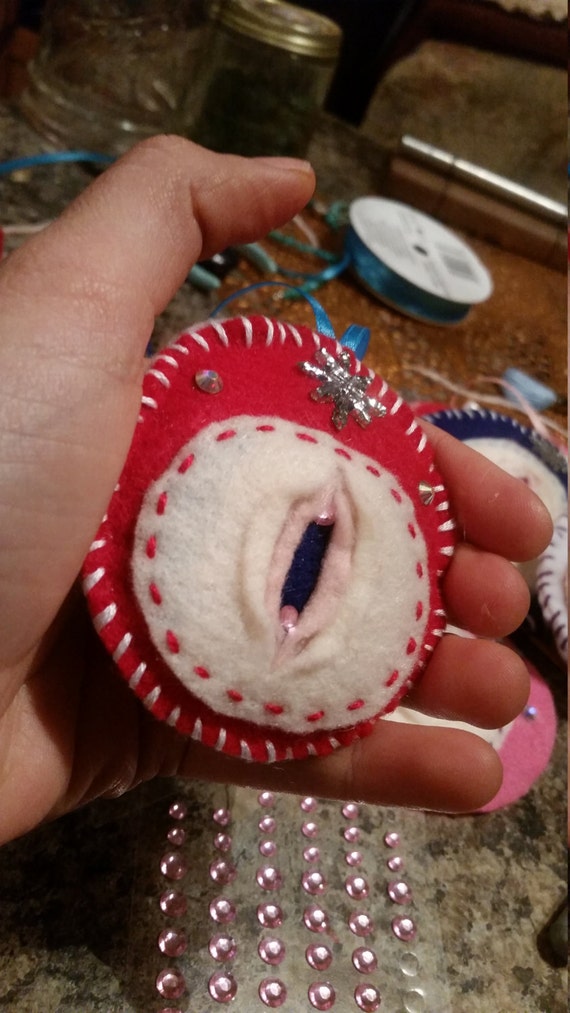 Vagina Ornament Red Cookie Ifelt Vaginas Valentine Goddess Etsy