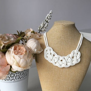 White rope necklace Clearance
