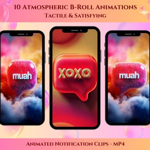 3D-aviseringsvideoklipp | Morphing-animationer för Instagram-rullar, TikTok, YouTube-shorts | Introduktioner, hooks, övergångar