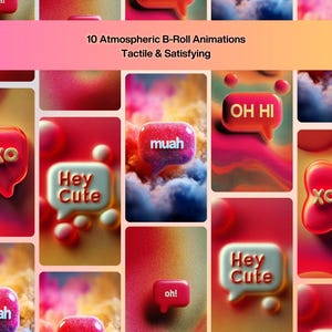 3D-Benachrichtigung Videoclips | Morphing-Animationen für Instagram Reels TikTok YouTube Shorts | Intros, Haken, Übergänge