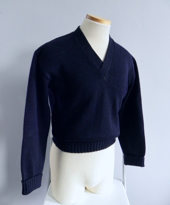 Vintage 30s 40s Men's Sweater - Rare Deco Pullover