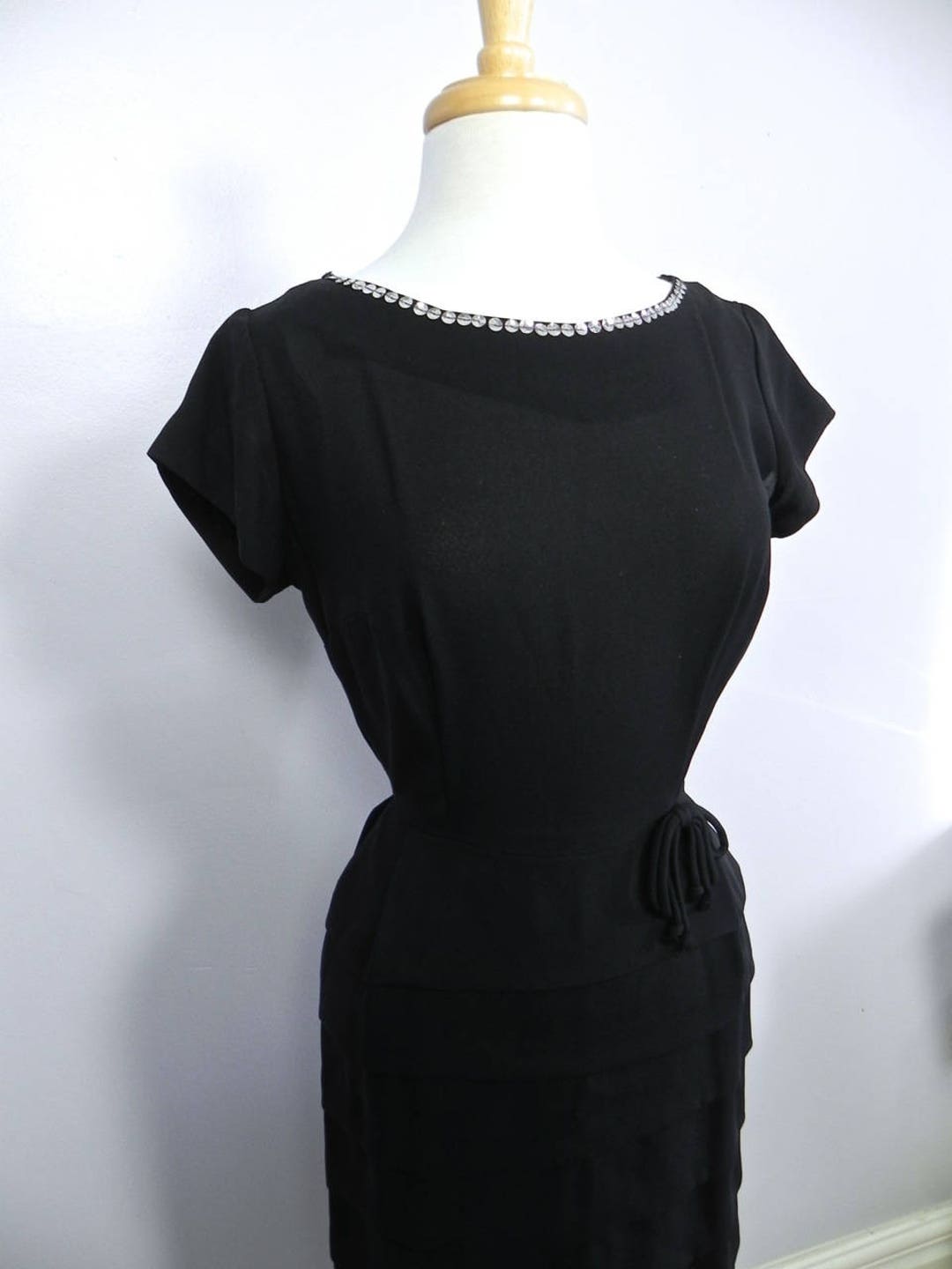 Vintage 1950s Black Cha Cha Dress / Seriously Cute 50s Layered - Etsy