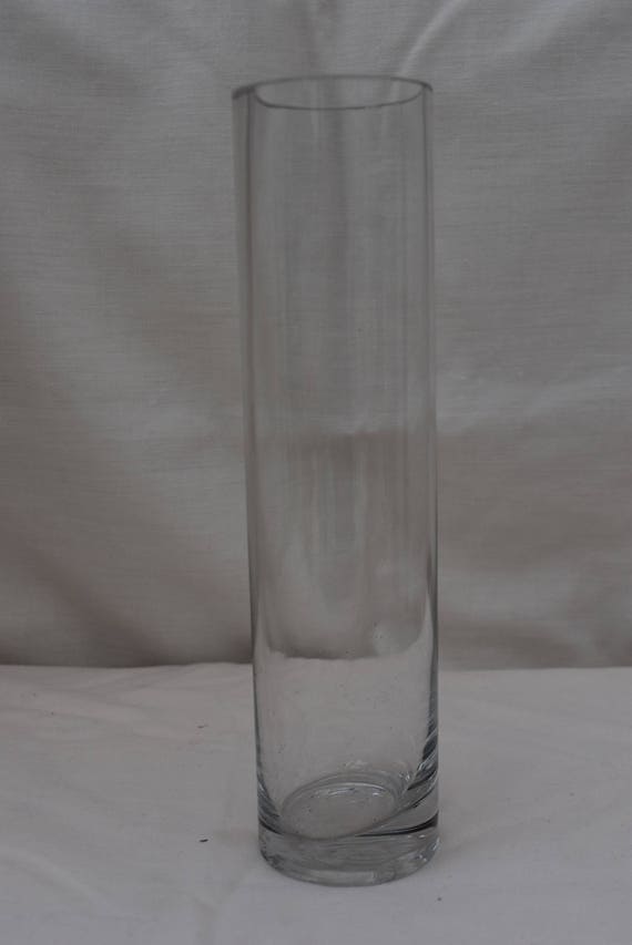 Glass Vase For Tillandsia 20cm Tall Slim Cylinder Shape For Etsy