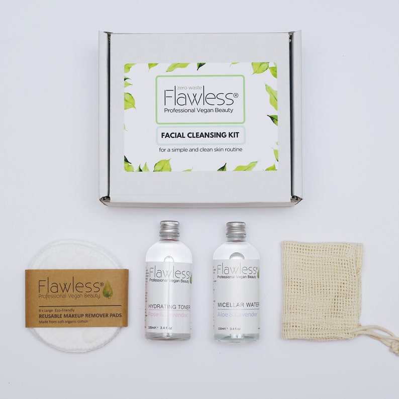 Zero Waste Facial Cleansing Kit. Gift Set Vegan Skincare Etsy