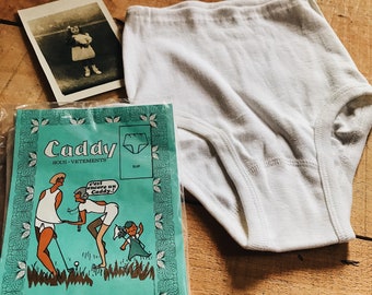 Children's briefs. CADDY. Size 10 years. 1960s. Made in France. Cotton. Vintage briefs. Vintage panty