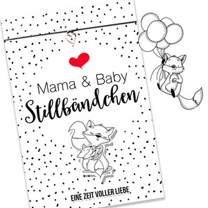 Stillarmband mit Karte als Geschenk für alle Mamas für die aufregende Stillzeit nach der Geburt Karte A6 und Armband Bild 4