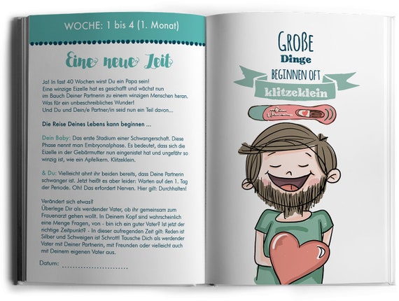 Das Geschenkset Für Werdende Eltern Mama Papa Tagebücher Set