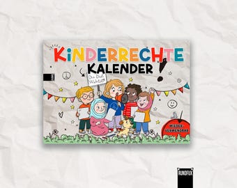 Children's Rights Perpetual Calendar DIN A3 | Wall Calendar for Kindergarten & Primary School | 12 Rights with Explanations | Poster for Schools, Empowering Children