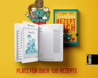 Rundfux Das Familienrezeptbuch - Das große Rezepte Buch zum selber eintragen und ausfüllen Aller Rezepte für die ganze Familie! - A5