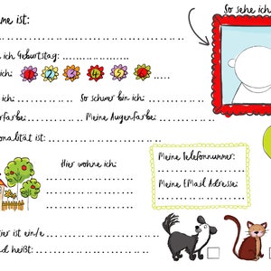 Mein Kindergarten-Freunde-Buch Ein Freunde & Erinnerungsalbum für den Kindergarten Unisex mit Platz für 17 Kinder und 5 Erzieher Bild 4