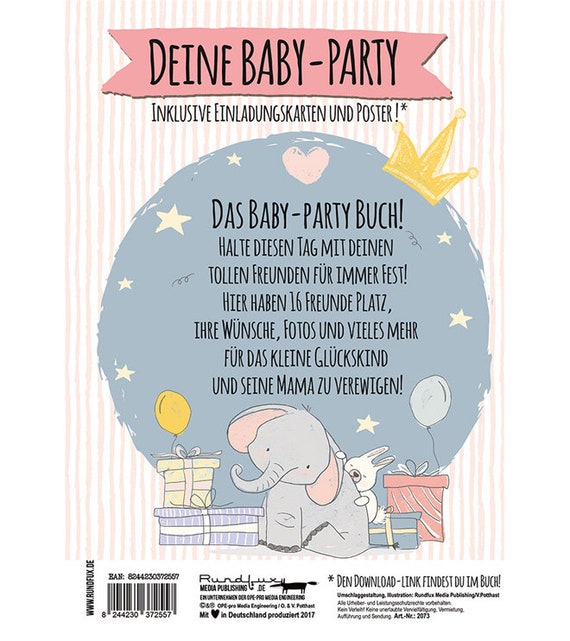 Hallo Baby Dein Baby Party Buch Fur Madchen Und Jungen Etsy