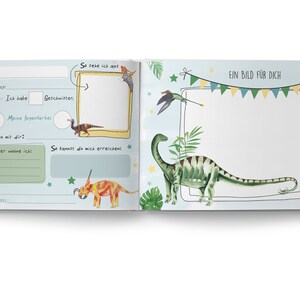  Dino-freundebuch Für Kindergarten Und Schule Mit Dem Thema: Dinosaurier Motiv 