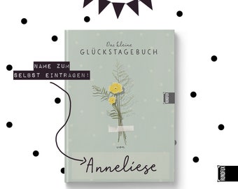 Glückstagebuch & Dankbarkeitsjournal (Getrocknete Blumen gelb) - 102 Tage voller Glück, Dankbarkeit und Achtsamkeit | Verschenken und freuen