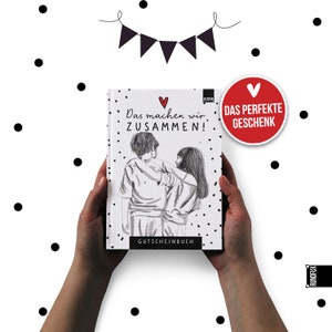 Gutscheinbuch Family & Friends – Zeit statt Zeug schenken | A5 Mitmachheft mit 100 Ideen, Geburtstag Weihnachten Ostern Nikolaus Geschenk