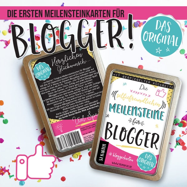 Die Original Meilensteinkarten für Blogger