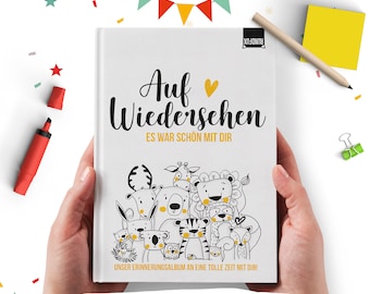 Das XXL Freundebuch zum Abschied (40 Personen) Gruppengeschenk perfekt für Firmen mit vielen Mitarbeitern!