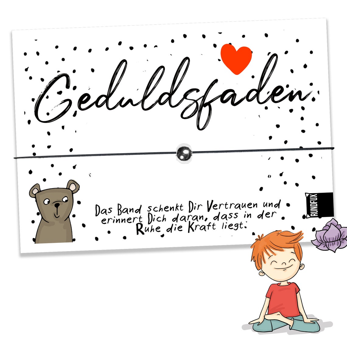 Der Geduldsfaden erinnert dich daran dass in der Ruhe die Etsy.de