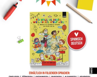 Freundebuch: Spanisch | Deutsch - Erhältlich in 12 weiteren Sprachen für Kinder und Erwachsene - Freundschaftsbuch Projekt von RUNDFUX