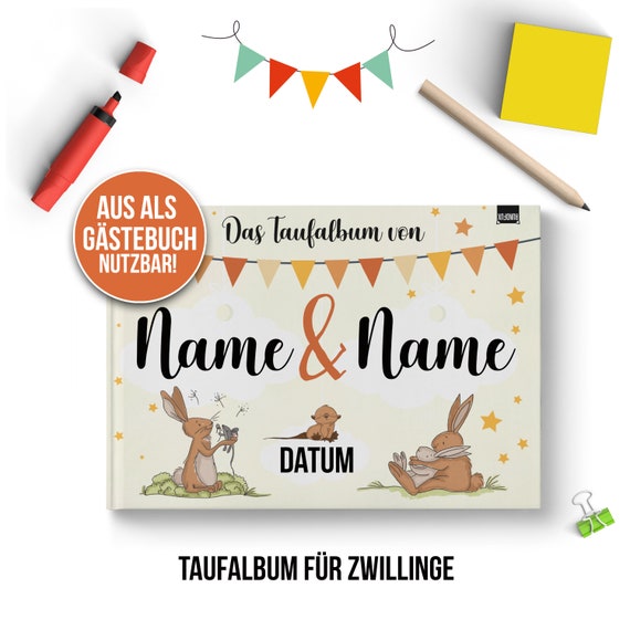 Twin Baptism Book