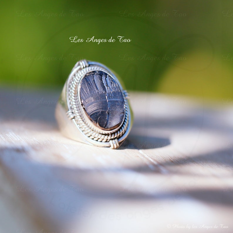 Shungite Ring size 52 and size 54 Shungite jewelry protective stones