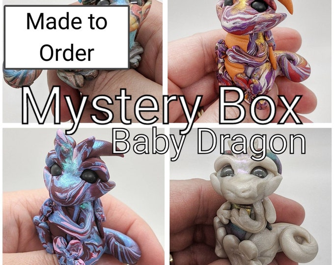 Mystery Box Polymer Clay Baby Dragon Surprise Made to Order Etsy