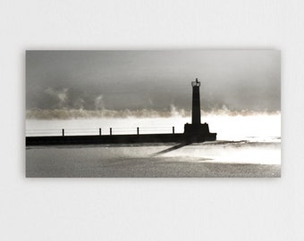 Home Decor Living Room Decor Photograph - Lake Front Light House