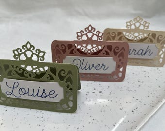 Handwritten Place Card Vintage Wedding