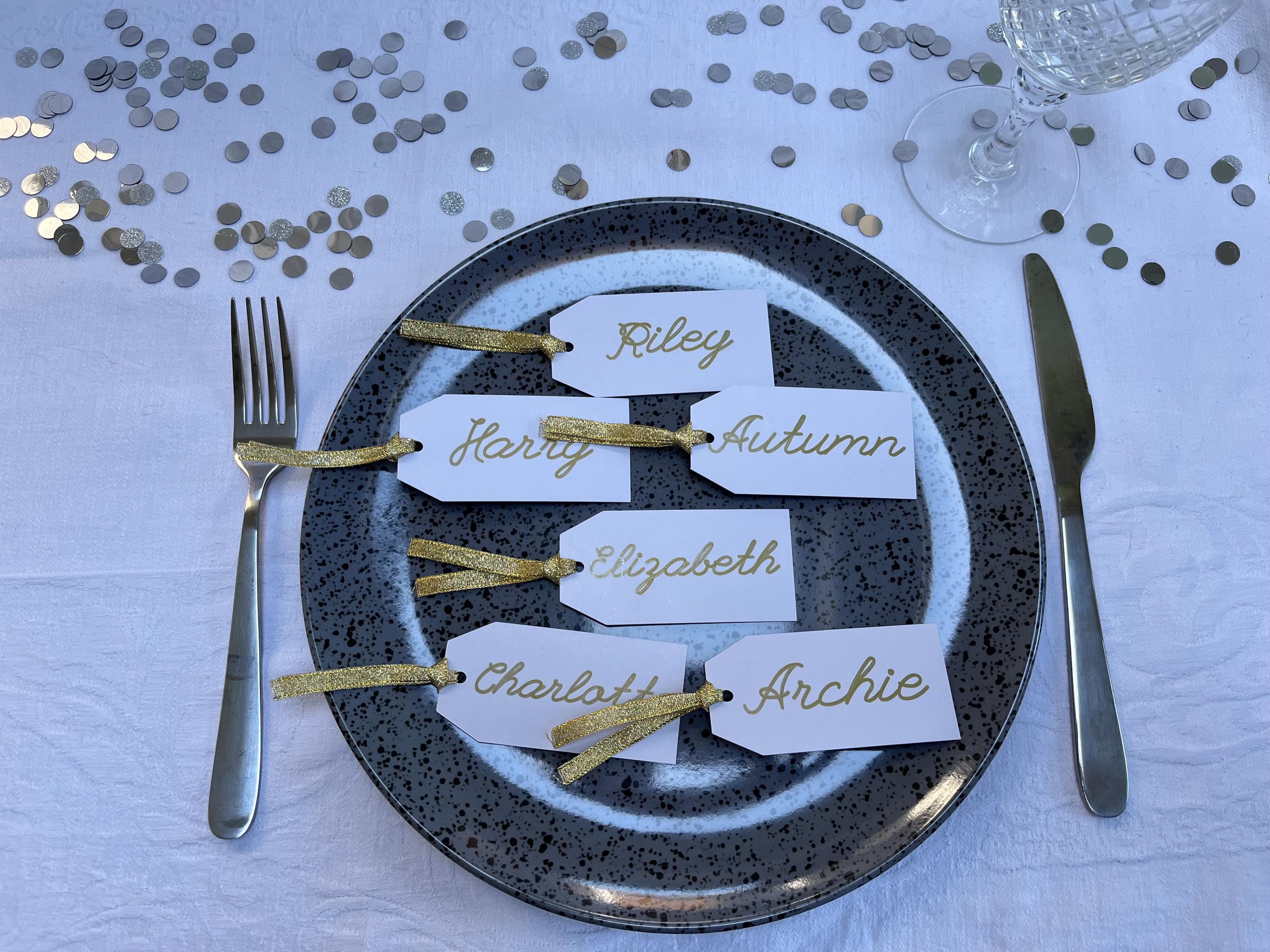 Name Tag Table Sign Event Handwritten Place Card Name Tag for Wedding Table or Special Occasion ...