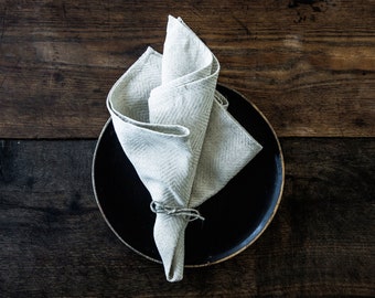 Free shiping. Natural linen napkin set: 4, 6, 8, 10 napkins. Handmade, stone washed linen napkin set.  Washed soft linen table napkins.Free