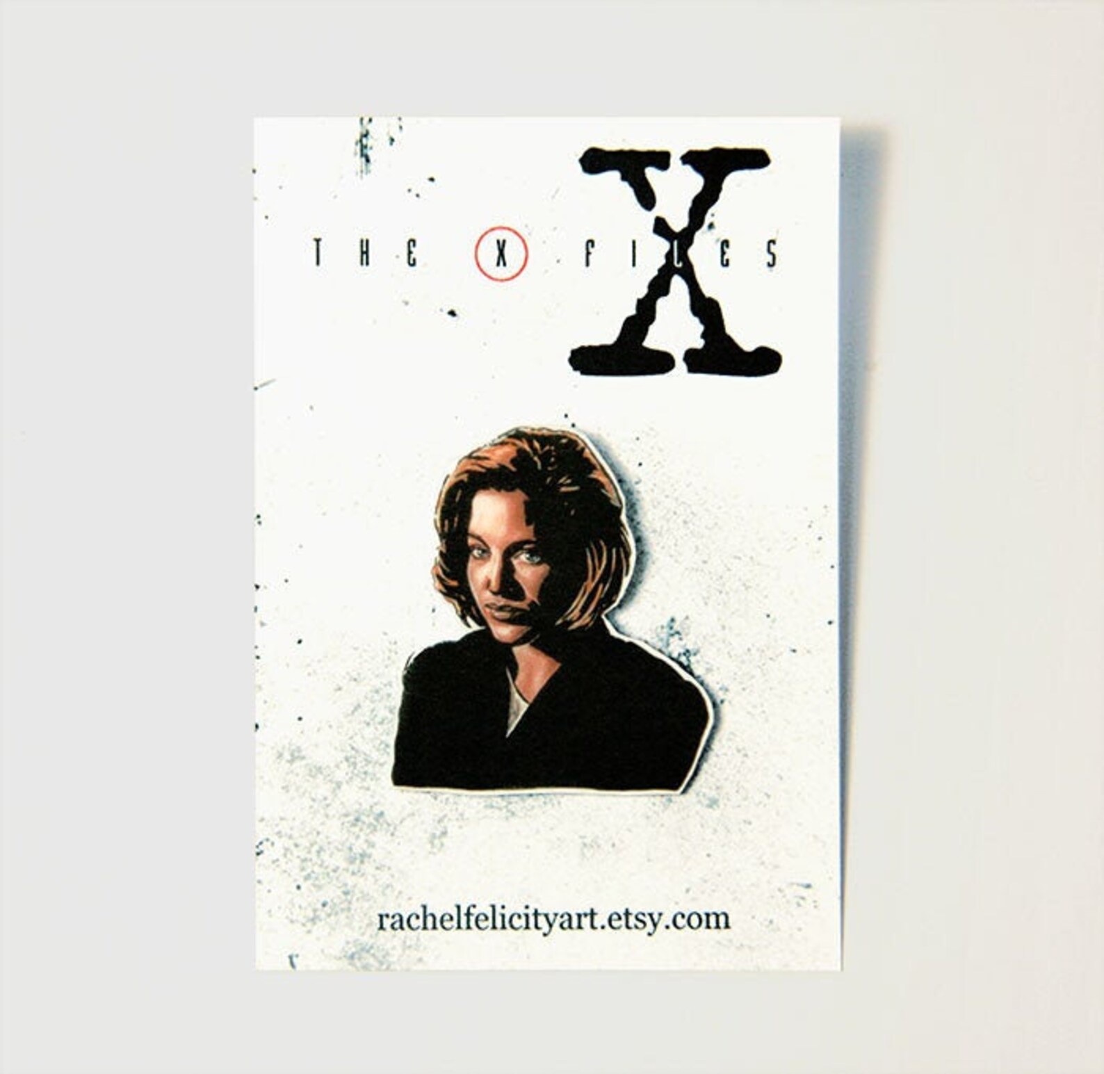 Dana Scully Pin Badge Handmade Drawing Print Pin Painting | Etsy