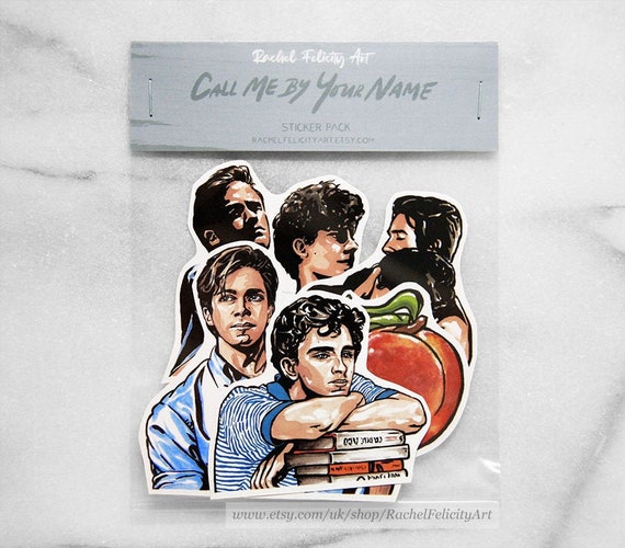 Call Me by Your Name Sticker Pack With Original Art of Elio - Etsy