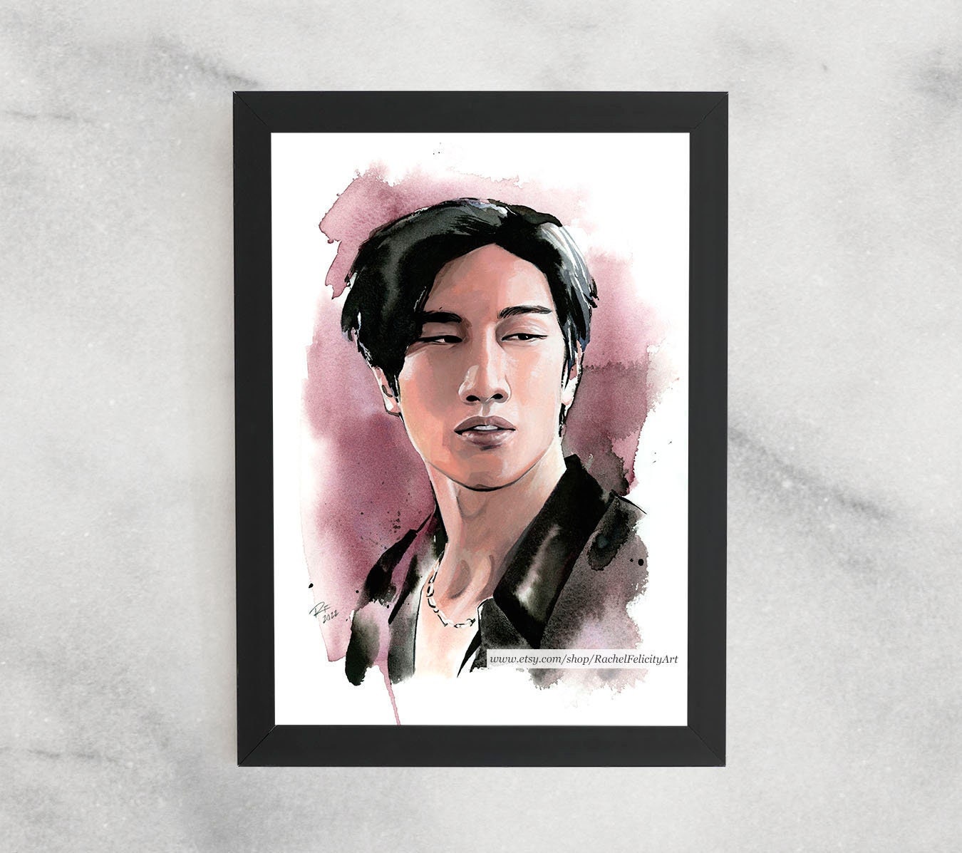 Vegas KinnPorsche Art Print, Bible Sumettikul Painting, VegasPete Art, BibleBuild Drawing, Thai BL Drama