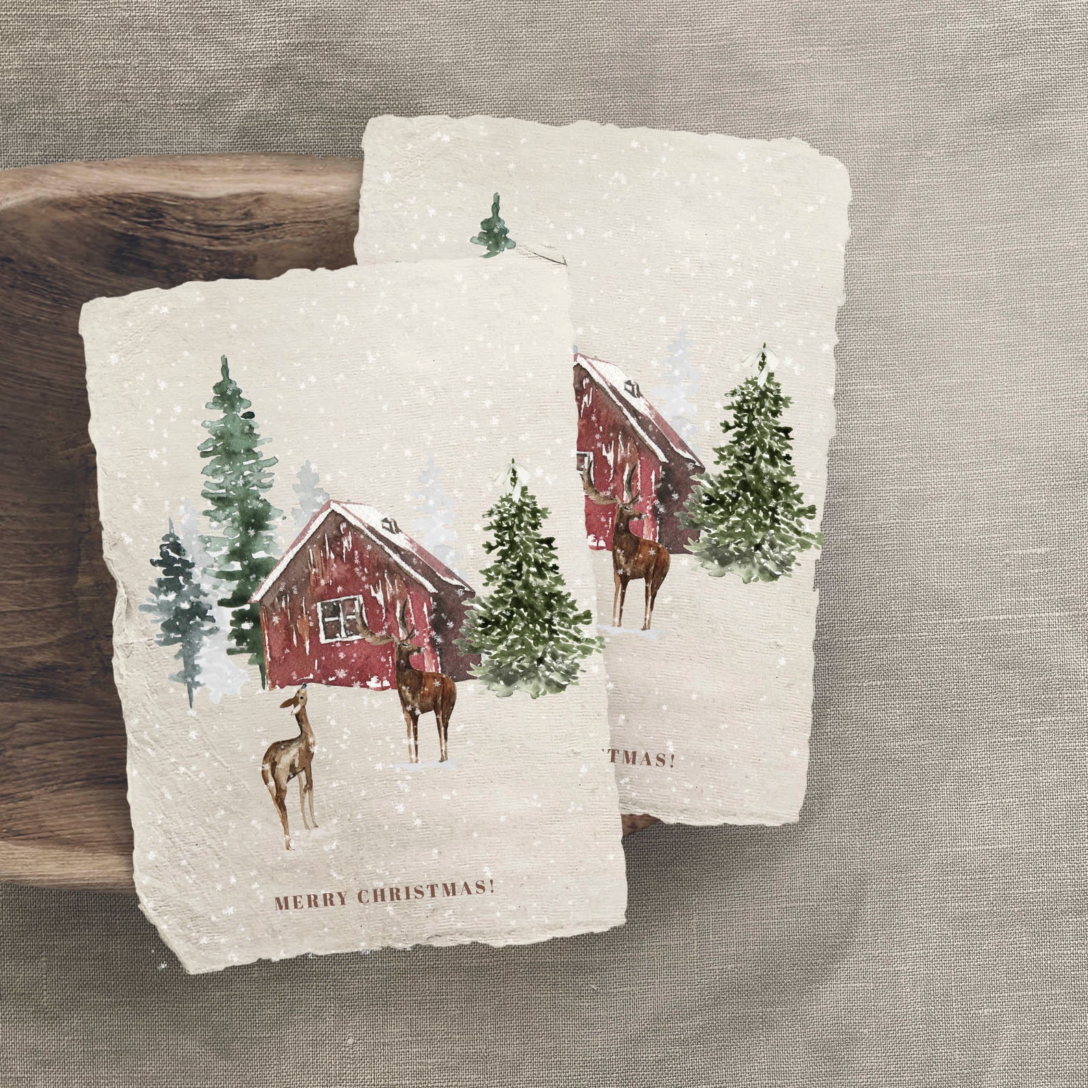 Christmas Card Printable, Christmas Greeting Cards, Farmhouse Greeting ...