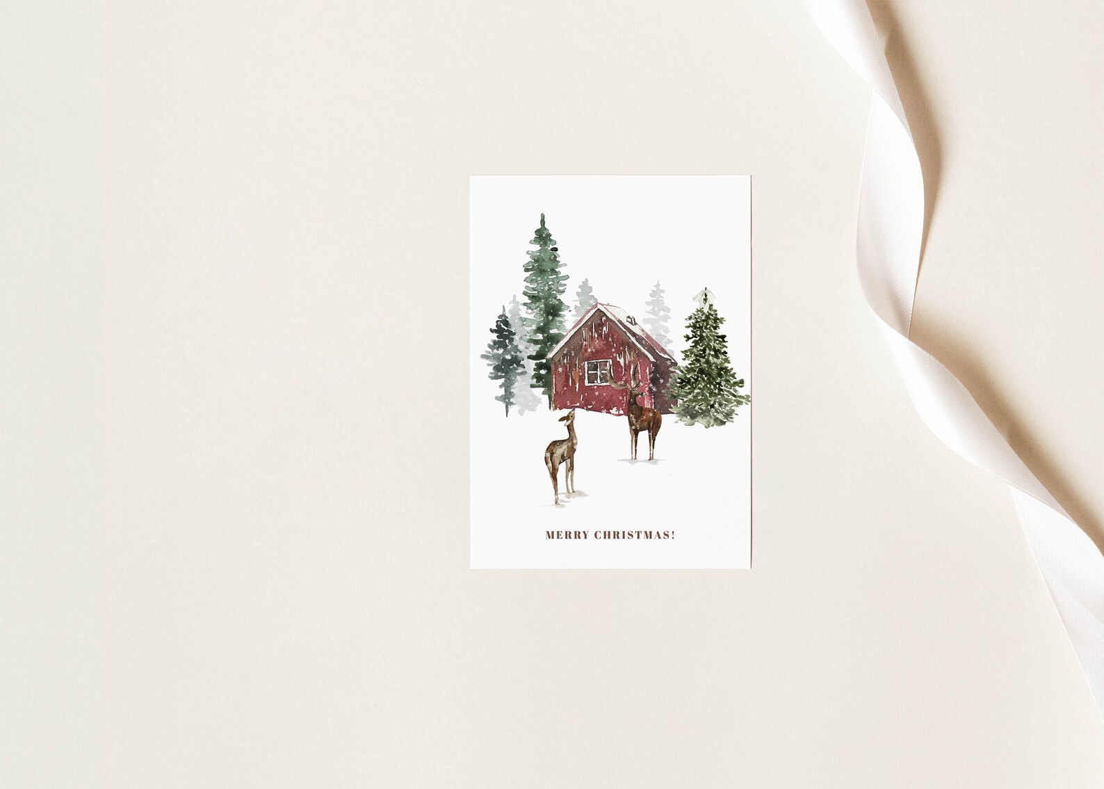 Christmas Card Printable Christmas Greeting Cards Farmhouse - Etsy