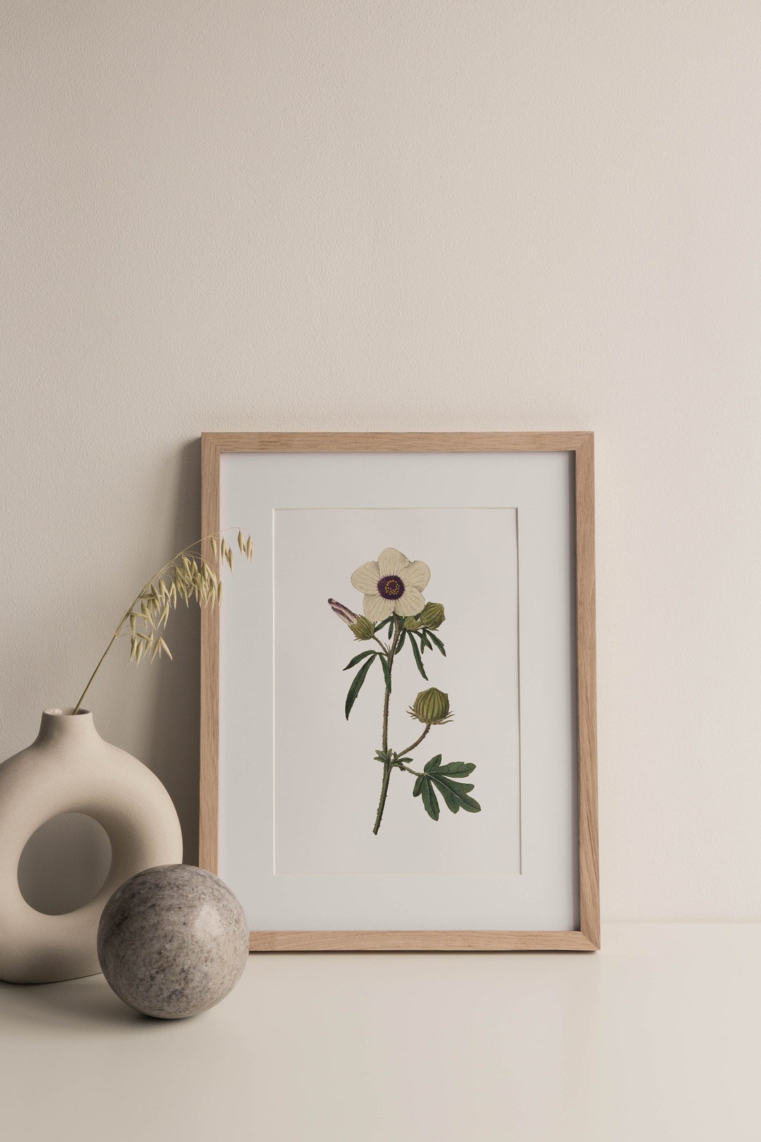 Vintage White Flower Wall Art Print Botanical Floral Wall Art - Etsy