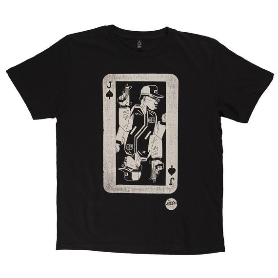Jack of Spades Playing Card by All Means Necessary Hiphop T-shirt