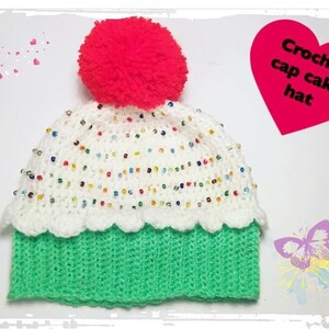 Written Pattern - How to crochet cupcake hat