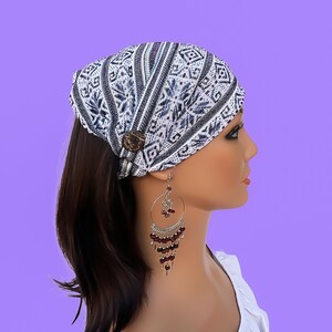 White Headband and Yoga bandana | Hippie Headband | Sport Headband | Boho Hairbands for Women and Men